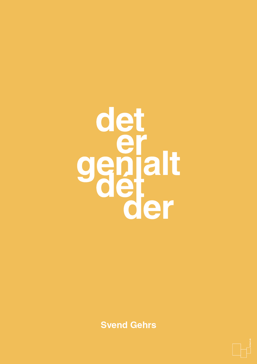 plakat: det er genialt dét der - honeycomb-Fodbold-A1two3