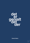 plakat: det er genialt dét der - lapis blue-Fodbold-A1two3