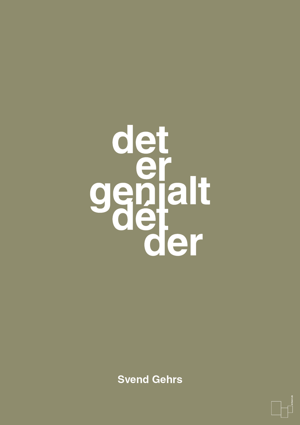plakat: det er genialt dét der - misty forrest-Fodbold-A1two3