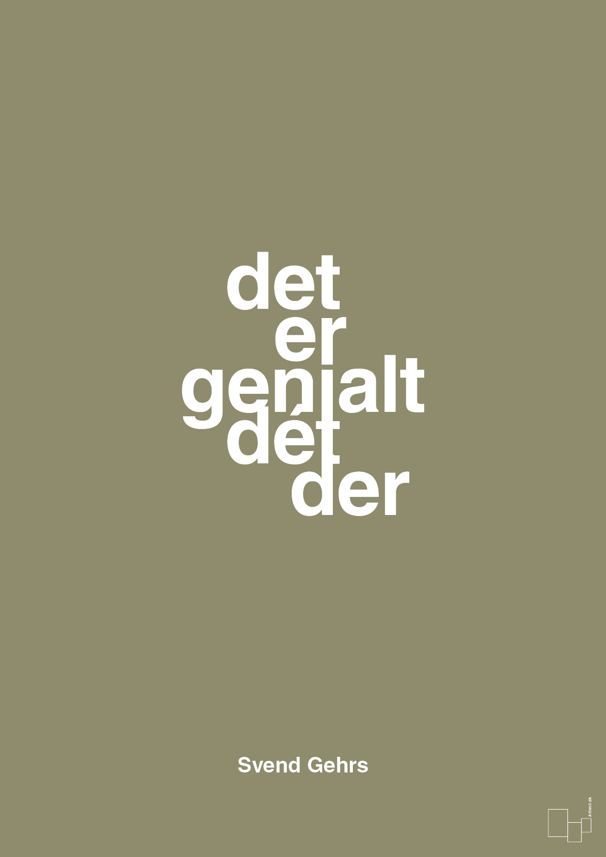 plakat: det er genialt dét der - misty forrest-Fodbold-A1two3