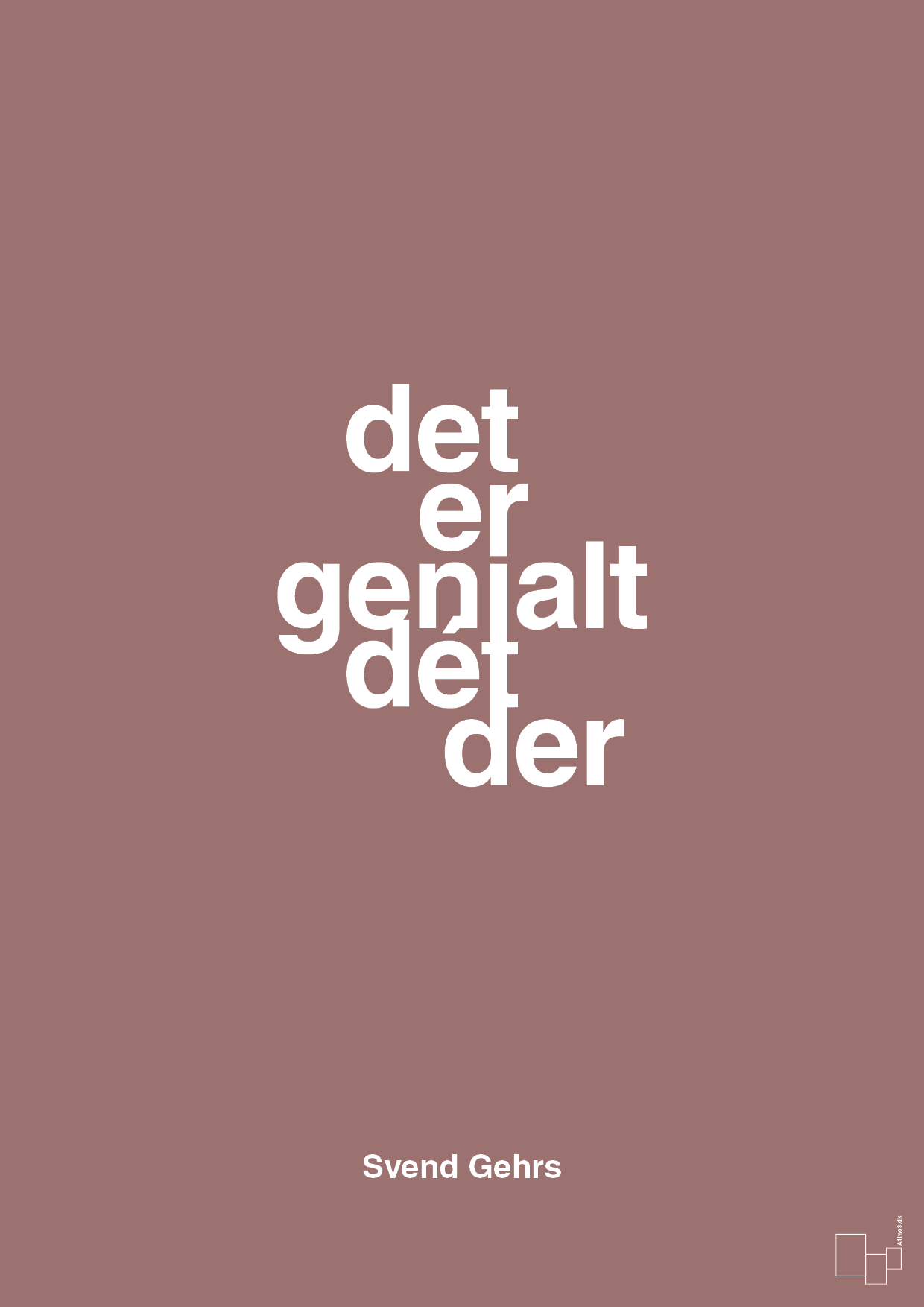 plakat: det er genialt dét der - plum-Fodbold-A1two3