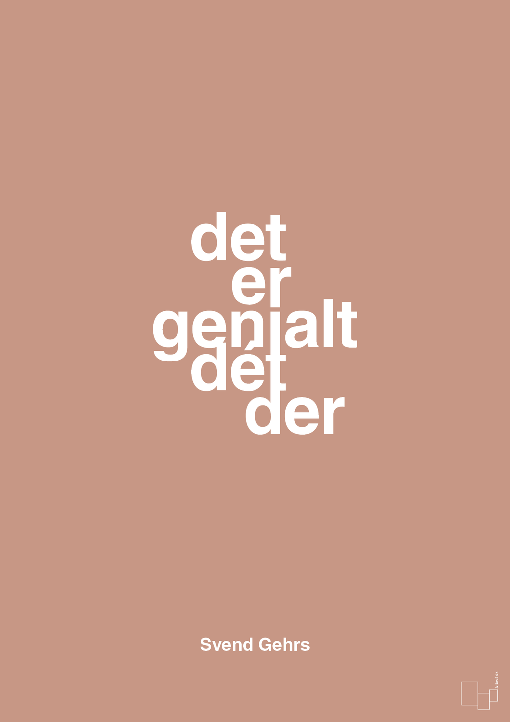 plakat: det er genialt dét der - powder-Fodbold-A1two3