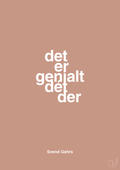 plakat: det er genialt dét der - powder-Fodbold-A1two3