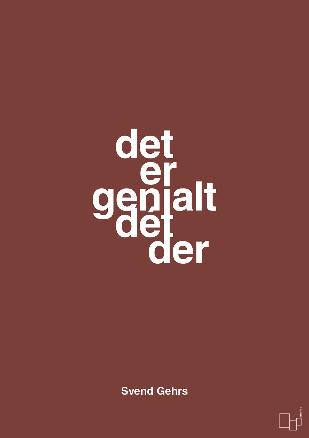 plakat: det er genialt dét der - red pepper-Fodbold-A1two3
