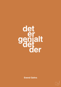 plakat: det er genialt dét der - rumba orange-Fodbold-A1two3