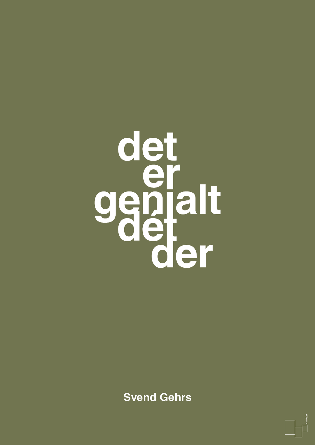 plakat: det er genialt dét der - secret meadow-Fodbold-A1two3