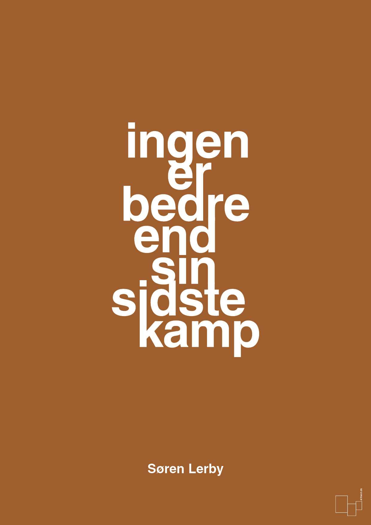 plakat: ingen er bedre end sin sidste kamp - cognac-Fodbold-A1two3