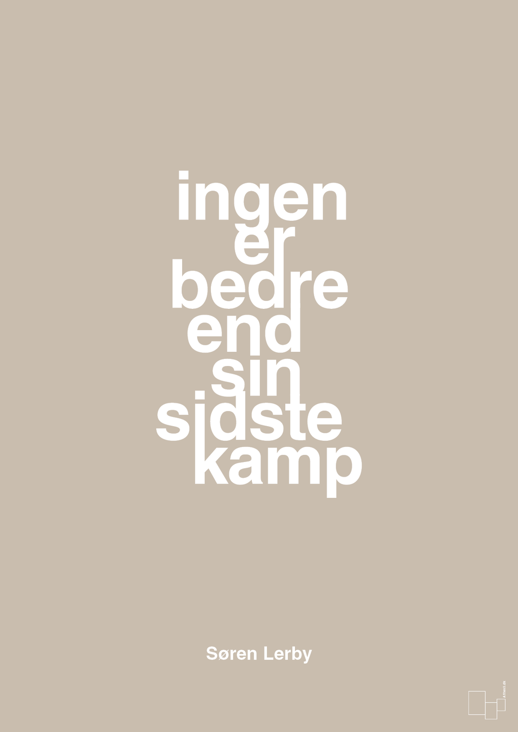 plakat: ingen er bedre end sin sidste kamp - creamy mushroom-Fodbold-A1two3