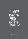 plakat: ingen er bedre end sin sidste kamp - graphic charcoal-Fodbold-A1two3