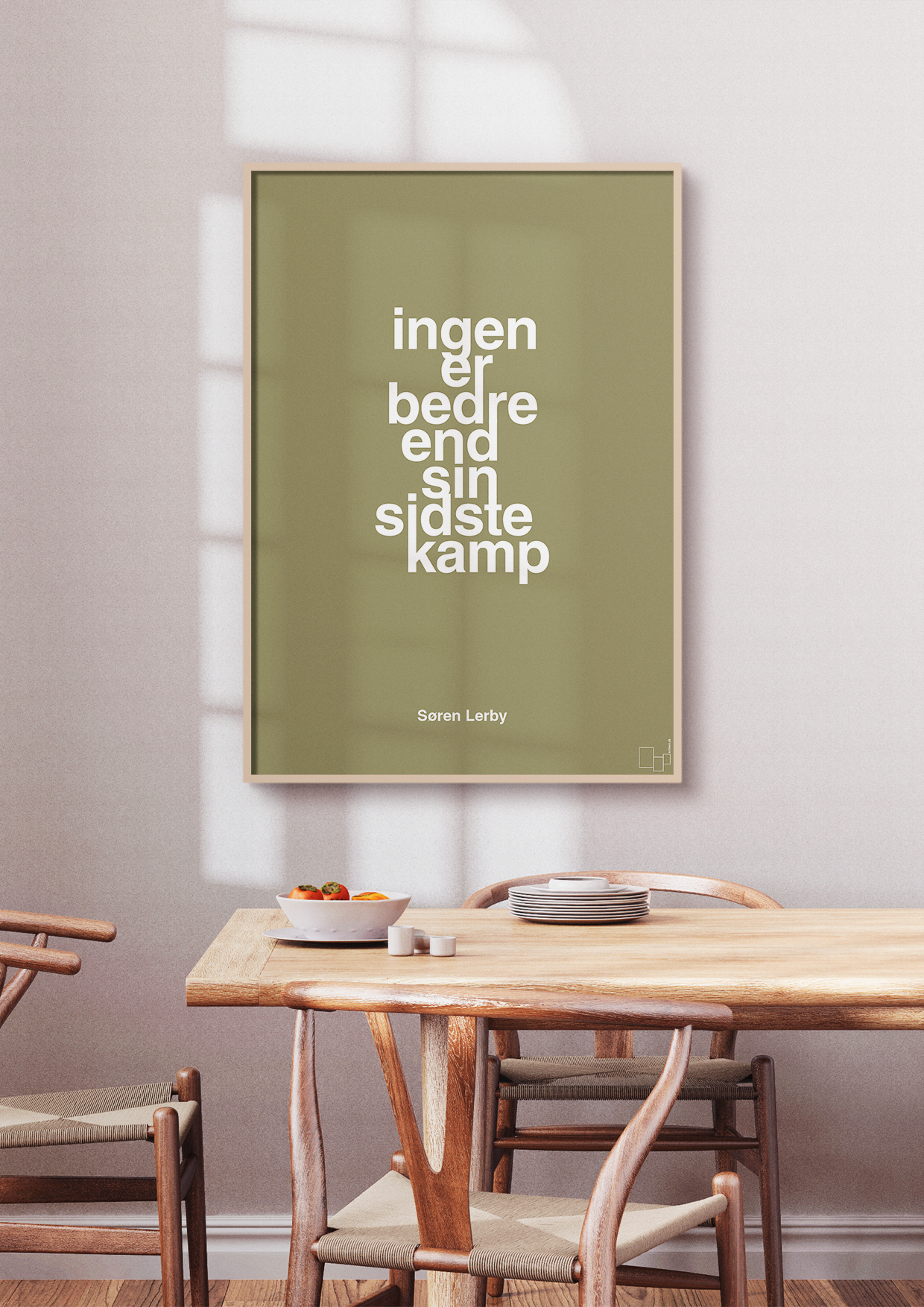 plakat: ingen er bedre end sin sidste kamp - back to nature-Fodbold-A1two3