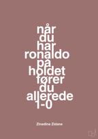 plakat: når du har ronaldo på holdet fører du allerede 1-0 - plum-Fodbold-A1two3