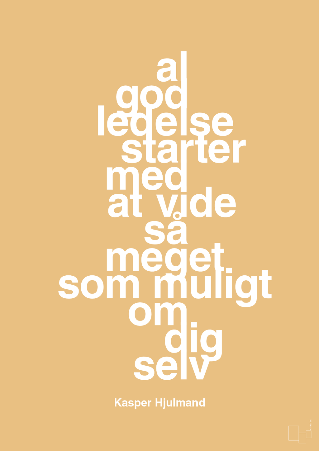 plakat: al god ledelse starter med at vide så meget som muligt om dig selv - charismatic-Fodbold-A1two3
