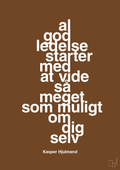 plakat: al god ledelse starter med at vide så meget som muligt om dig selv - dark brown-Fodbold-A1two3