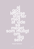 plakat: al god ledelse starter med at vide så meget som muligt om dig selv - dusty lilac-Fodbold-A1two3