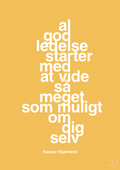 plakat: al god ledelse starter med at vide så meget som muligt om dig selv - honeycomb-Fodbold-A1two3