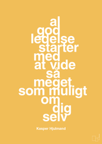 plakat: al god ledelse starter med at vide så meget som muligt om dig selv - honeycomb-Fodbold-A1two3
