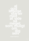 plakat: al god ledelse starter med at vide så meget som muligt om dig selv - painters white-Fodbold-A1two3