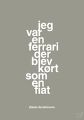 plakat: jeg var en ferrari der blev kørt som en fiat - battleship gray-Fodbold-A1two3