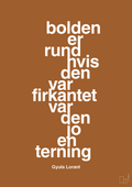 plakat: bolden er rund hvis den var firkantet var den jo en terning - cognac-Fodbold-A1two3