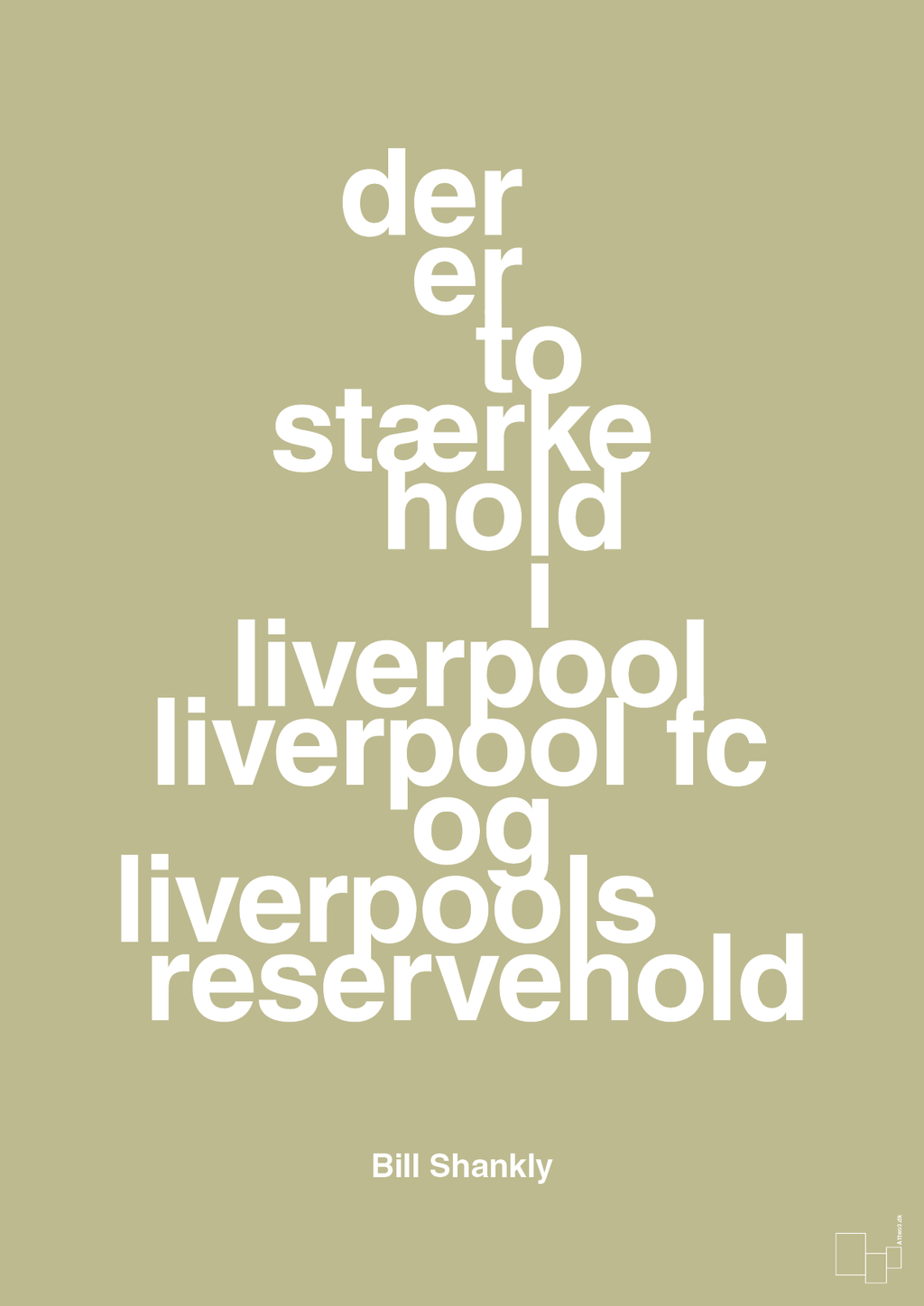 plakat: der er to stærke hold i liverpool liverpool fc og liverpools reservehold - back to nature-Fodbold-A1two3