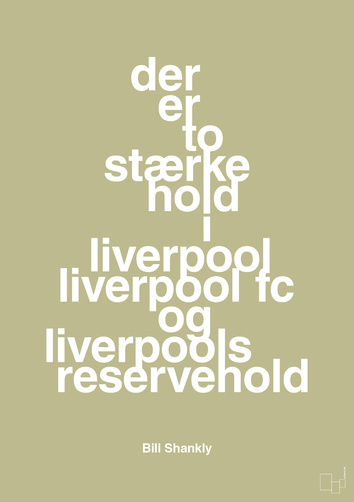 plakat: der er to stærke hold i liverpool liverpool fc og liverpools reservehold - back to nature-Fodbold-A1two3