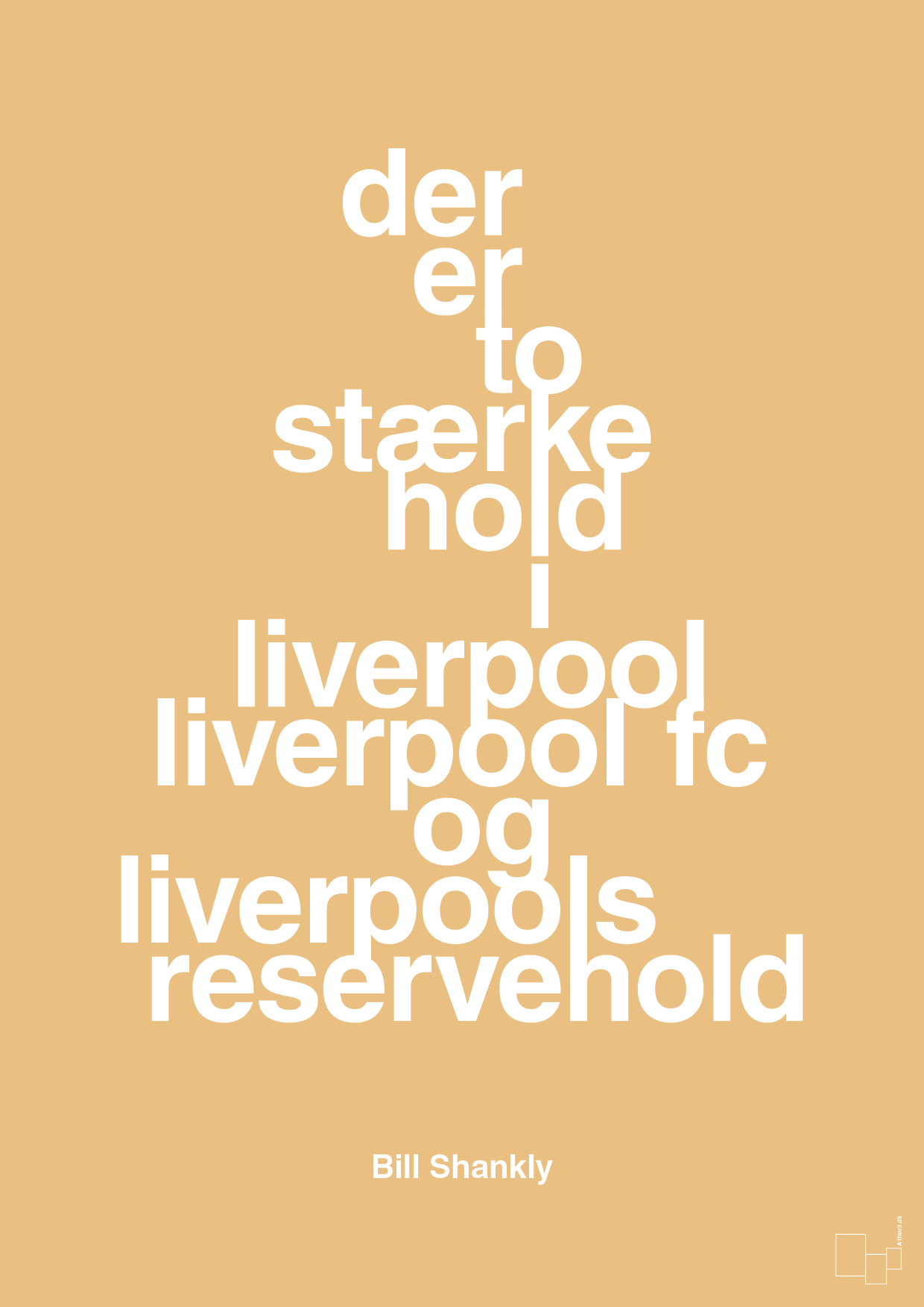 plakat: der er to stærke hold i liverpool liverpool fc og liverpools reservehold - charismatic-Fodbold-A1two3
