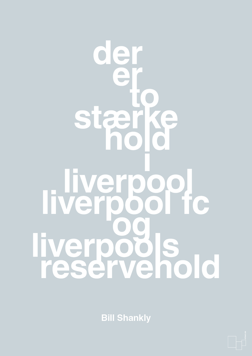 plakat: der er to stærke hold i liverpool liverpool fc og liverpools reservehold - light drizzle-Fodbold-A1two3