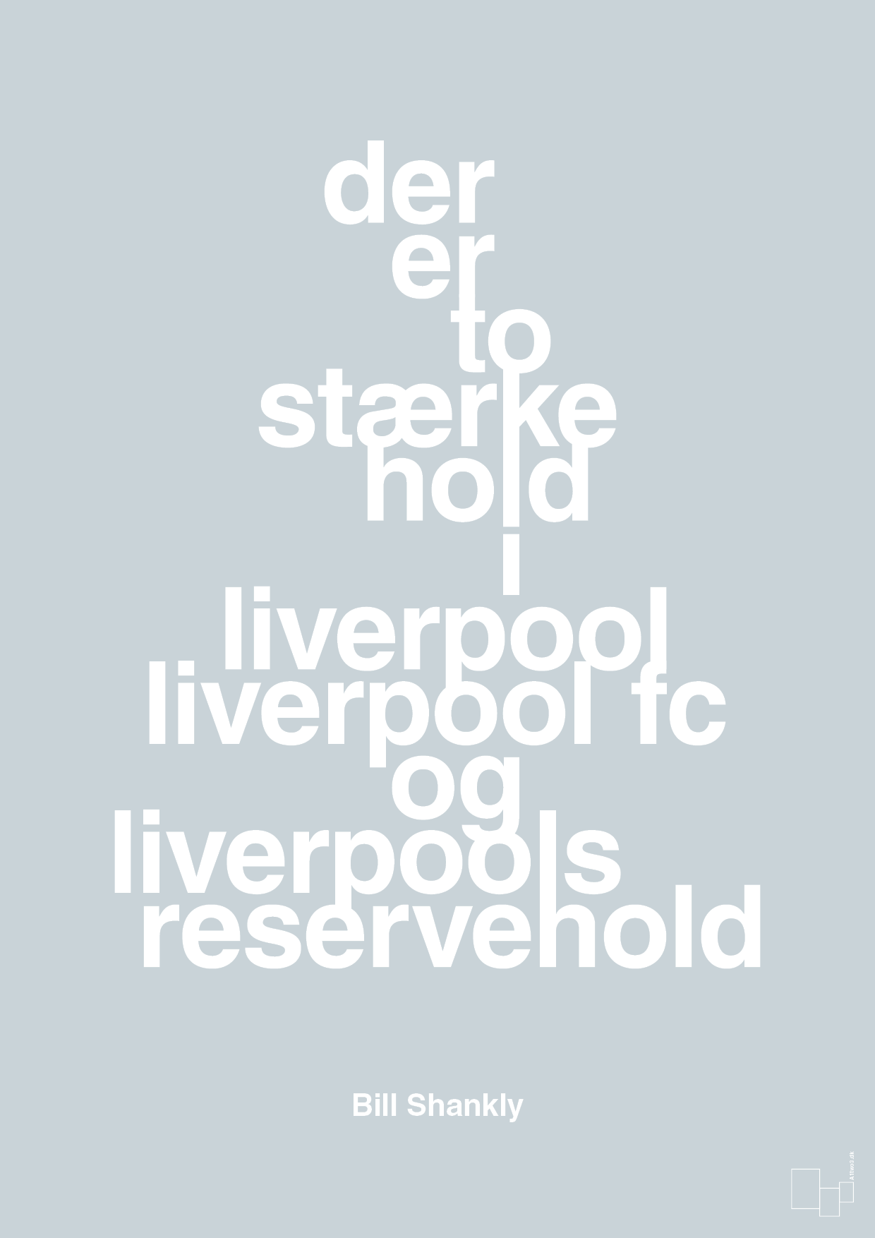 plakat: der er to stærke hold i liverpool liverpool fc og liverpools reservehold - light drizzle-Fodbold-A1two3