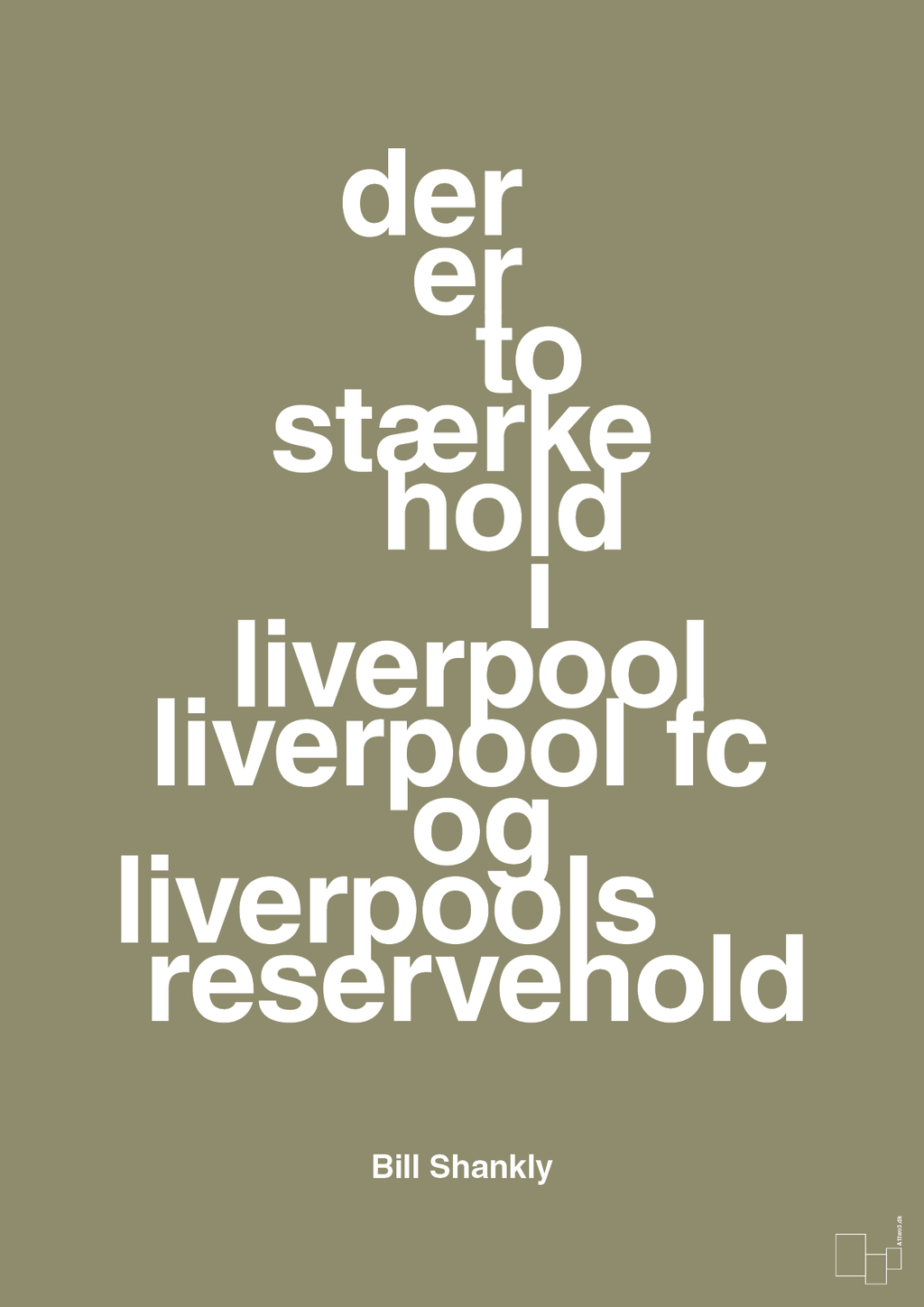 plakat: der er to stærke hold i liverpool liverpool fc og liverpools reservehold - misty forrest-Fodbold-A1two3