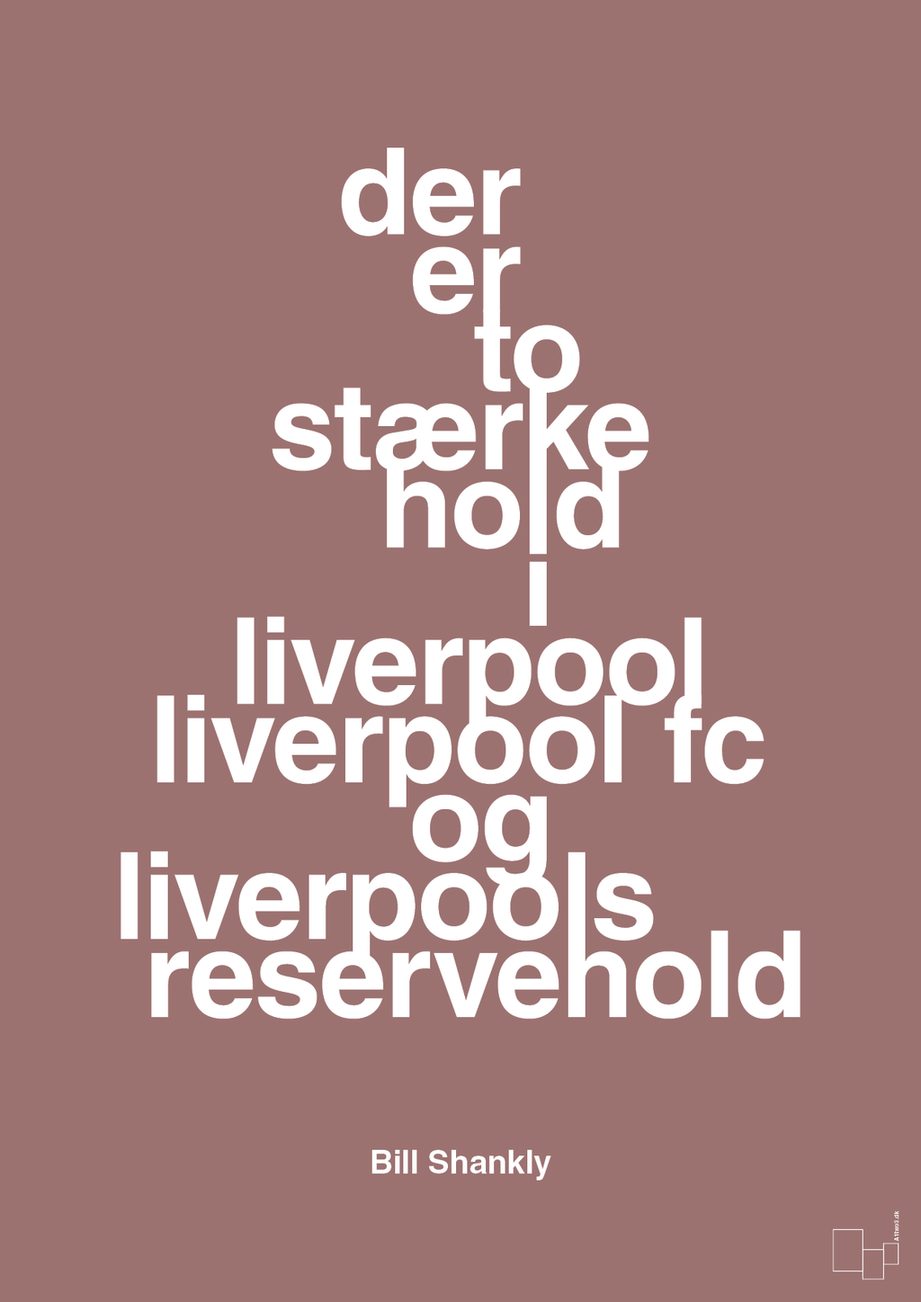 plakat: der er to stærke hold i liverpool liverpool fc og liverpools reservehold - plum-Fodbold-A1two3
