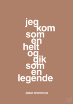 plakat: jeg kom som en helt og gik som en legende - cider spice-Fodbold-A1two3