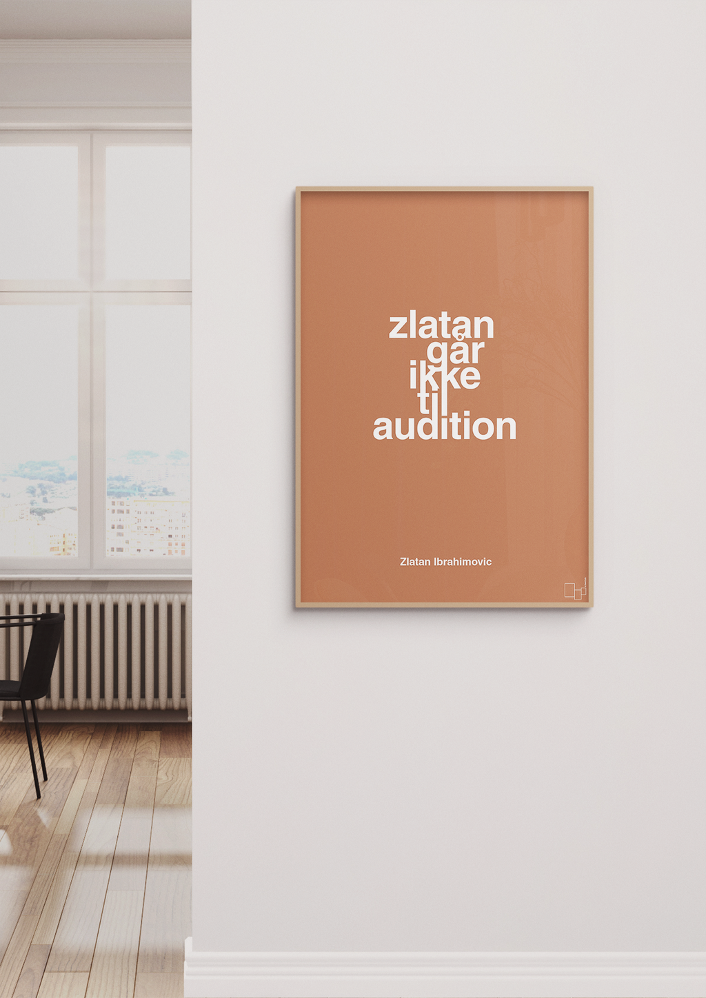 plakat: zlatan går ikke til audition - back to nature-Fodbold-A1two3
