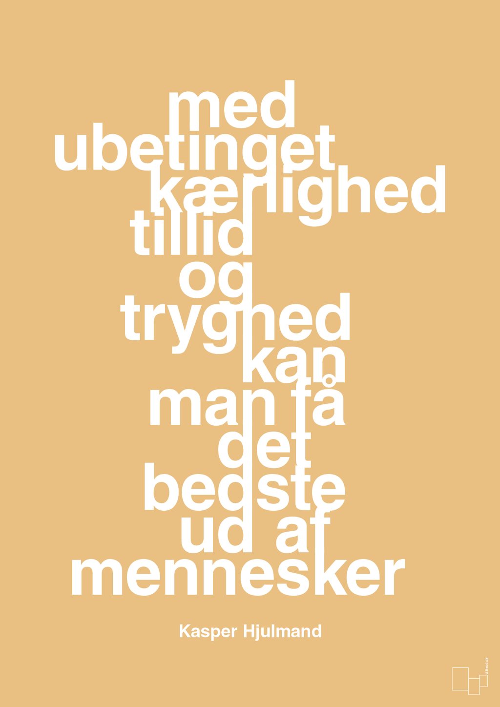plakat: med ubetinget kærlighed tillid og tryghed kan man få det bedste ud af mennesker - charismatic-Fodbold-A1two3
