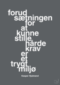plakat: forudsætningen for at kunne stille de hårde krav er et trygt miljø - graphic charcoal-Fodbold-A1two3