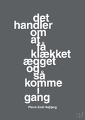 plakat: det handler om at få klækket ægget og så komme i gang - graphic charcoal-Fodbold-A1two3