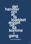 plakat: det handler om at få klækket ægget og så komme i gang - lapis blue-Fodbold-A1two3