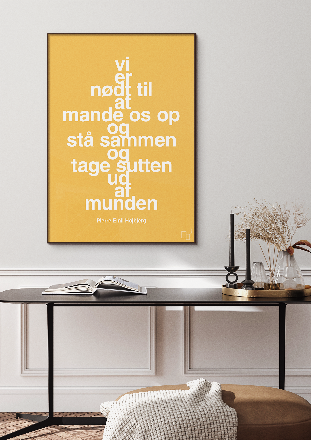 plakat: vi er nødt til at mande os op og stå sammen og tage sutten ud af munden - secret meadow-Fodbold-A1two3