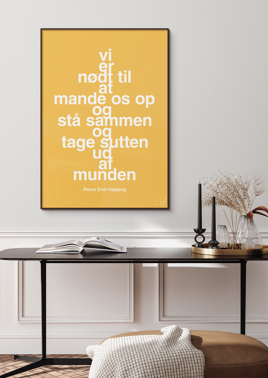 plakat: vi er nødt til at mande os op og stå sammen og tage sutten ud af munden - light drizzle-Fodbold-A1two3
