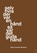 plakat: selv hvis der var en hånd så var det Guds hånd - dark brown-Fodbold-A1two3