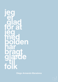 plakat: jeg er glad for at jeg med bolden har bragt glæde til folk - heavenly blue-Fodbold-A1two3