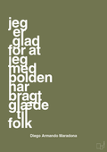 plakat: jeg er glad for at jeg med bolden har bragt glæde til folk - secret meadow-Fodbold-A1two3