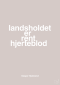 plakat: landsholdet er rent hjerteblod - broken beige-Fodbold-A1two3