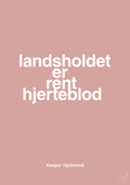 plakat: landsholdet er rent hjerteblod - bubble shell-Fodbold-A1two3