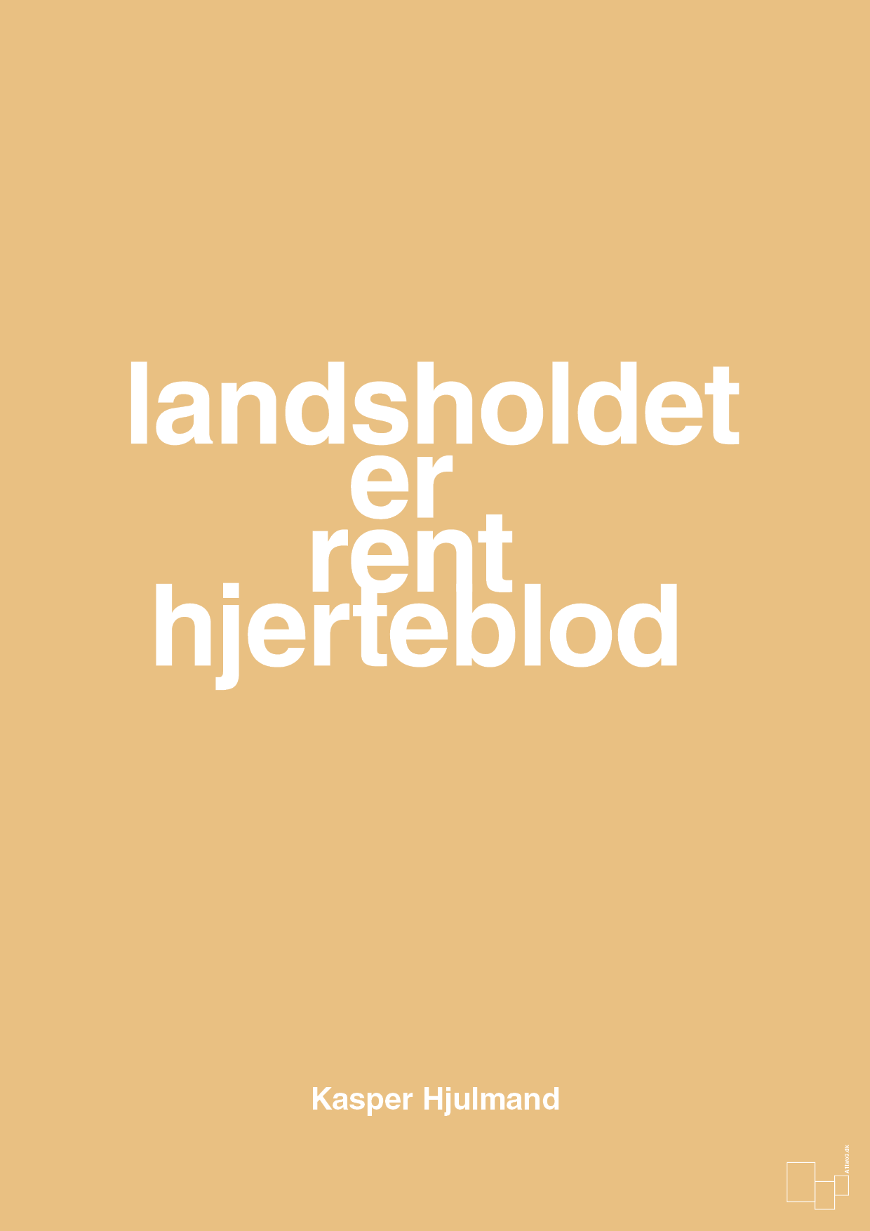plakat: landsholdet er rent hjerteblod - charismatic-Fodbold-A1two3