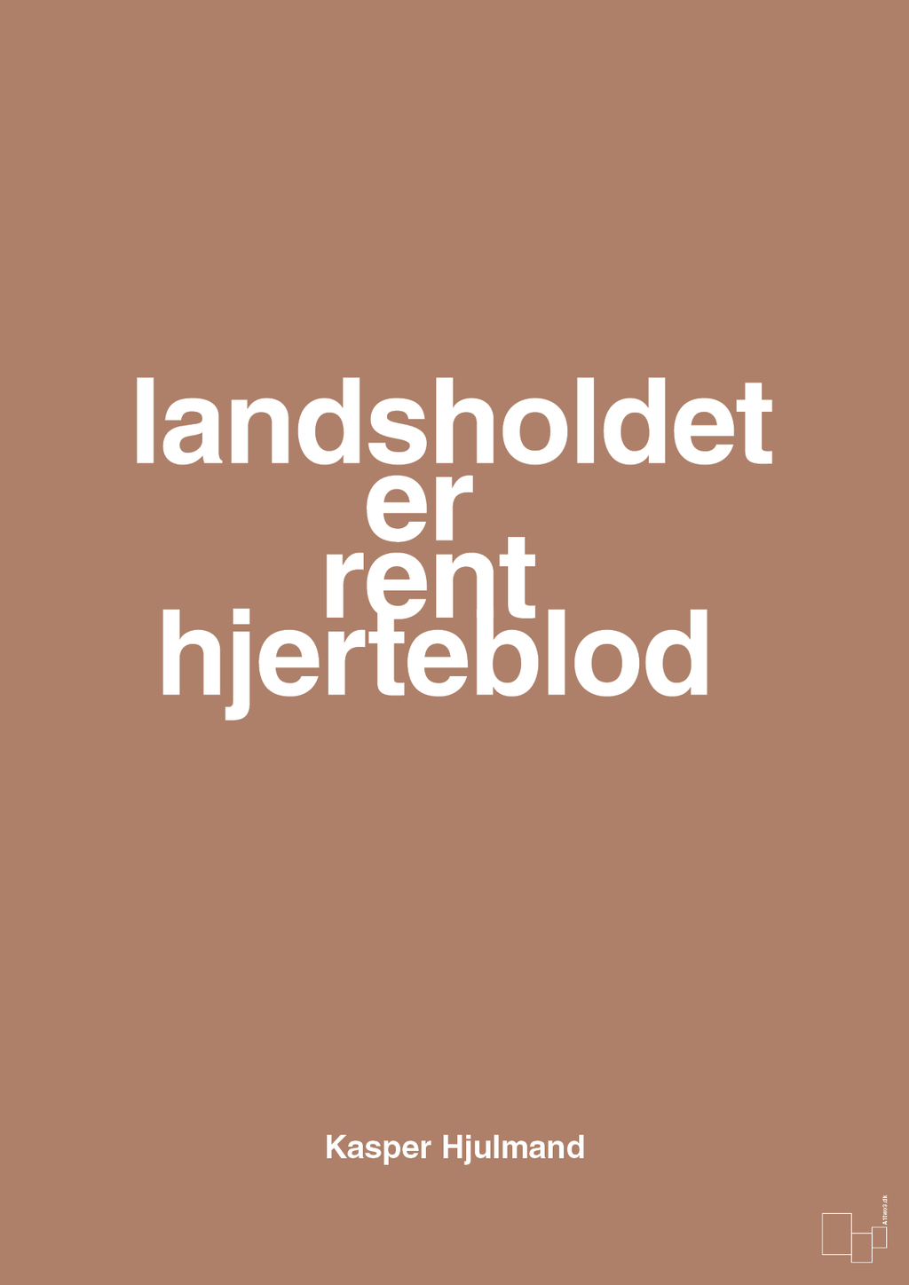 plakat: landsholdet er rent hjerteblod - cider spice-Fodbold-A1two3