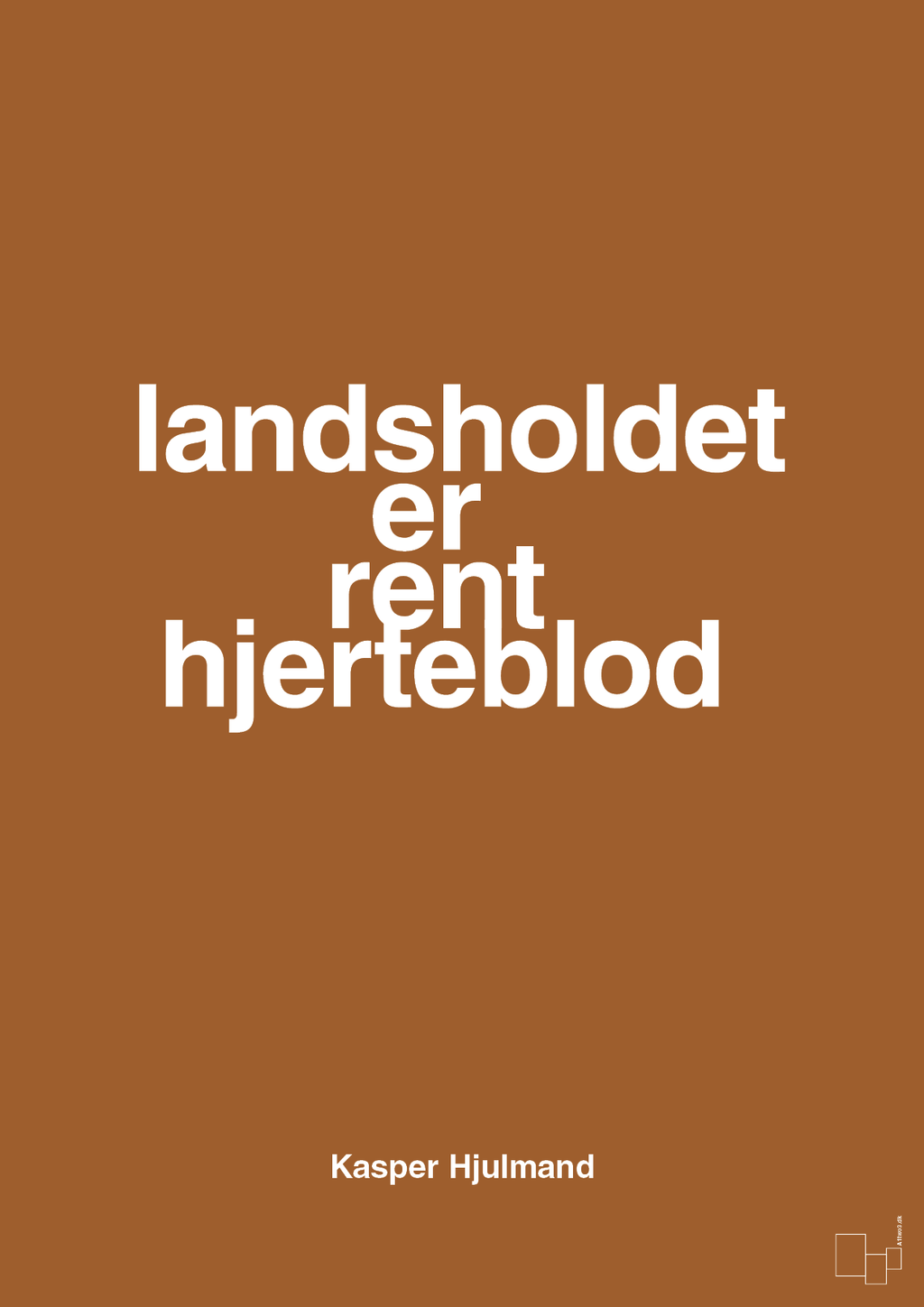 plakat: landsholdet er rent hjerteblod - cognac-Fodbold-A1two3