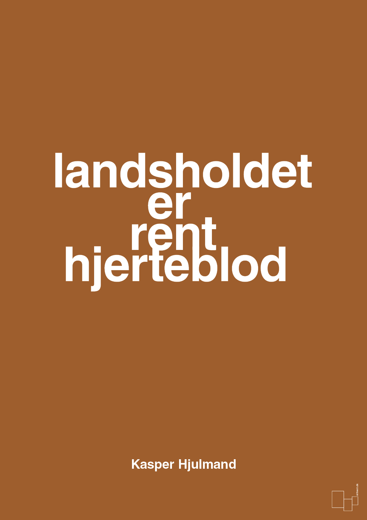 plakat: landsholdet er rent hjerteblod - cognac-Fodbold-A1two3