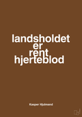 plakat: landsholdet er rent hjerteblod - dark brown-Fodbold-A1two3
