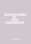 plakat: landsholdet er rent hjerteblod - dusty lilac-Fodbold-A1two3