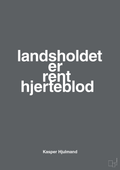 plakat: landsholdet er rent hjerteblod - graphic charcoal-Fodbold-A1two3
